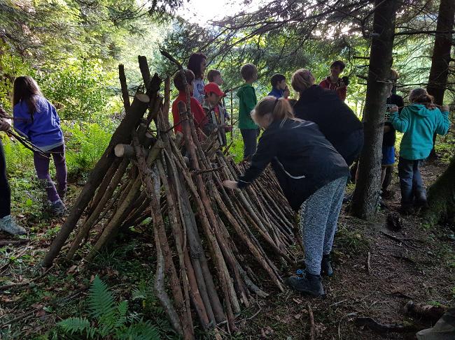 survival-kurse.ch Kinder Feriencamp Notunterkunft